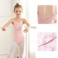 thumbnail image 2 of Huvoen Girls' Sleeveless Graphic Tank Tops V-Neck Camisoles Baby Girls Children's Dance Leotard Clothes Summer Sling Back Training Clothes One-piece Gym Suit Pinks 6-7 Years, 2 of 4