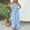 Blue, variant on Womens Trendy Sexy Tube Jumpsuit Striped Fashion Casual Overall Pants Drawstring Adjustable Wide Leg Rompers