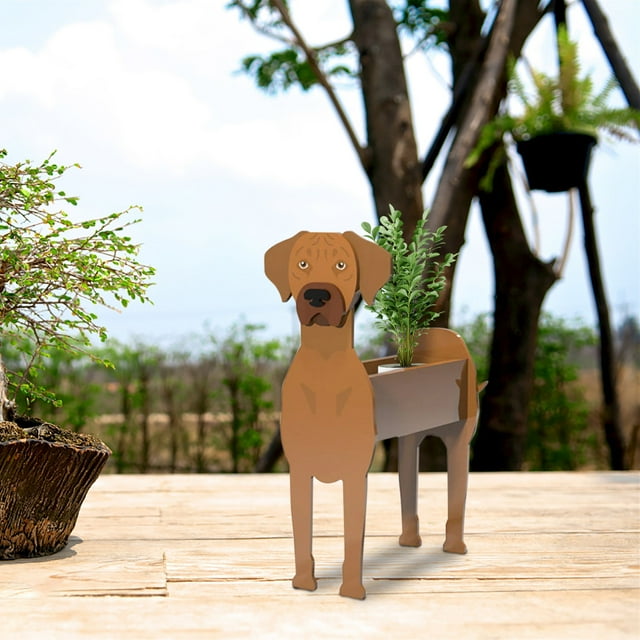 Manualidades de arte para jardín, macetas para perros, almacenamiento, decoración de jardín, arte