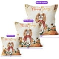 thumbnail image 4 of Happy Thanksgiving Cavalier King Charles Spaniel with Turkey Pumpkins Autumn Vibes Pillow Cushion Double Sided Dog Lover Gifts Throw Pillow - 12018, 4 of 4