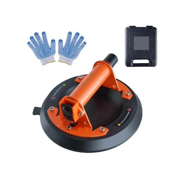 8"/10" s Vacuum Suction Cup With Handle And Carry Box Industrial Lifter Tool For Metal Granite Tile Wood Panel Lifting ,Easy to Operate