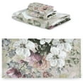 thumbnail image 2 of SKYSONIC 3 Pack Towel Delicate Flowers Cotton Bath Towel Set (1 Bath Towel, 1 Hand Towel, 1 Washcloth) for Bathroom, Super Soft and Quick Dry Towels, 2 of 7