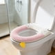 thumbnail image 4 of Uuiauoio Bathroom Soft Toilet Seat Cover Pad, Warm Toilet Seat Cushion Cover, Washable and Comfortable Toilet Covers, Thick Toilet Cover for Autumn Winter, Fits Size Toilet Lids for Bathroom, 4 of 6