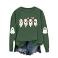 thumbnail image 2 of Ailaofu Halloween Cute Sweatshirt For Women Long Sleeve Pullover Graphic Basic Tops Casual Fall Fashion Sweatshirts, 2 of 7