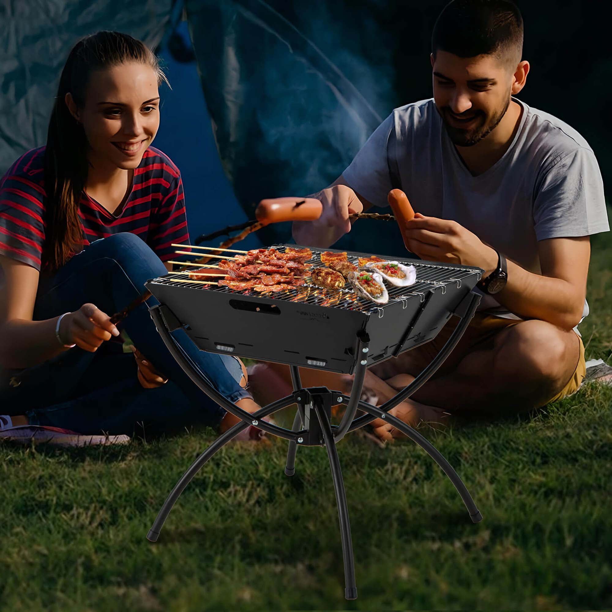 Portable char grill hot sale