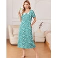 thumbnail image 3 of Ekouaer House Dresses for Women with Pockets Cotton Nightgowns Victorian Nightgown Moo Moo Nightgown Short Sleeve Mumu Dress Lounge Dress, 3 of 7