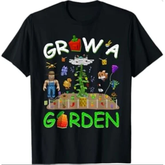 Garden Grow A Garden Gaming Inspired Green Nature Theme Unisex T-Shirt up to size 5XL