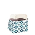 thumbnail image 3 of Yayeee Collapsible Cube Storage Bin with Lid Fabric Closet Decorative Basket with Handles, Blue Mosaic Pattern, 3 of 7