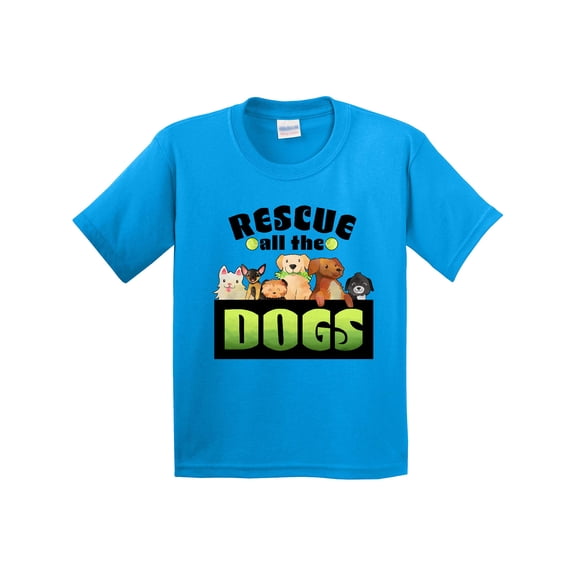 Inktastic Rescue All the Dogs Youth T-Shirt