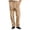 Khaki, variant on Work Pants for Men with Pockets Classic Button Zipper Fly Straight Leg Pants Comfort Soft Corduroy Commute Long Trousers Versatile Loose Solid Color Casual Businerss Suit Pants M