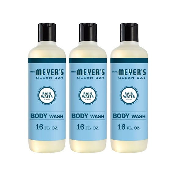 Mrs. Meyer's Body Wash, Rainwater, 16 OZ (Pack of 3)