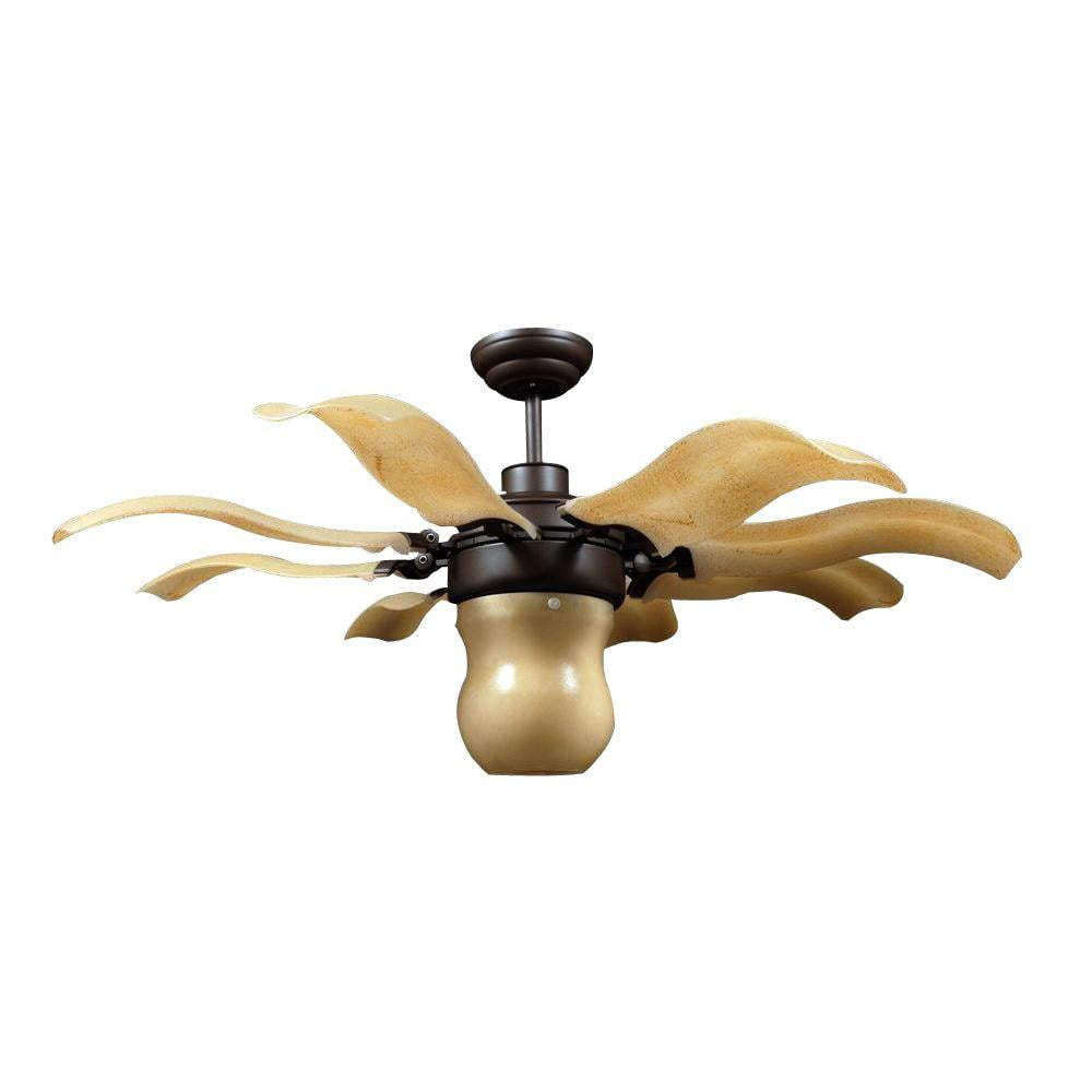 Vento Fiore 42 In Indoor Roman Bronze Retractable Ceiling Fan With Remote Control New Open Box Walmart Com Walmart Com