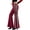 *Wine, variant on SBYOJLPB Women Fashion Casual Pants Women High Elastic Waist Bell-Bottom Long Trousers Skinny Flare Dance Pants XL Black XL
