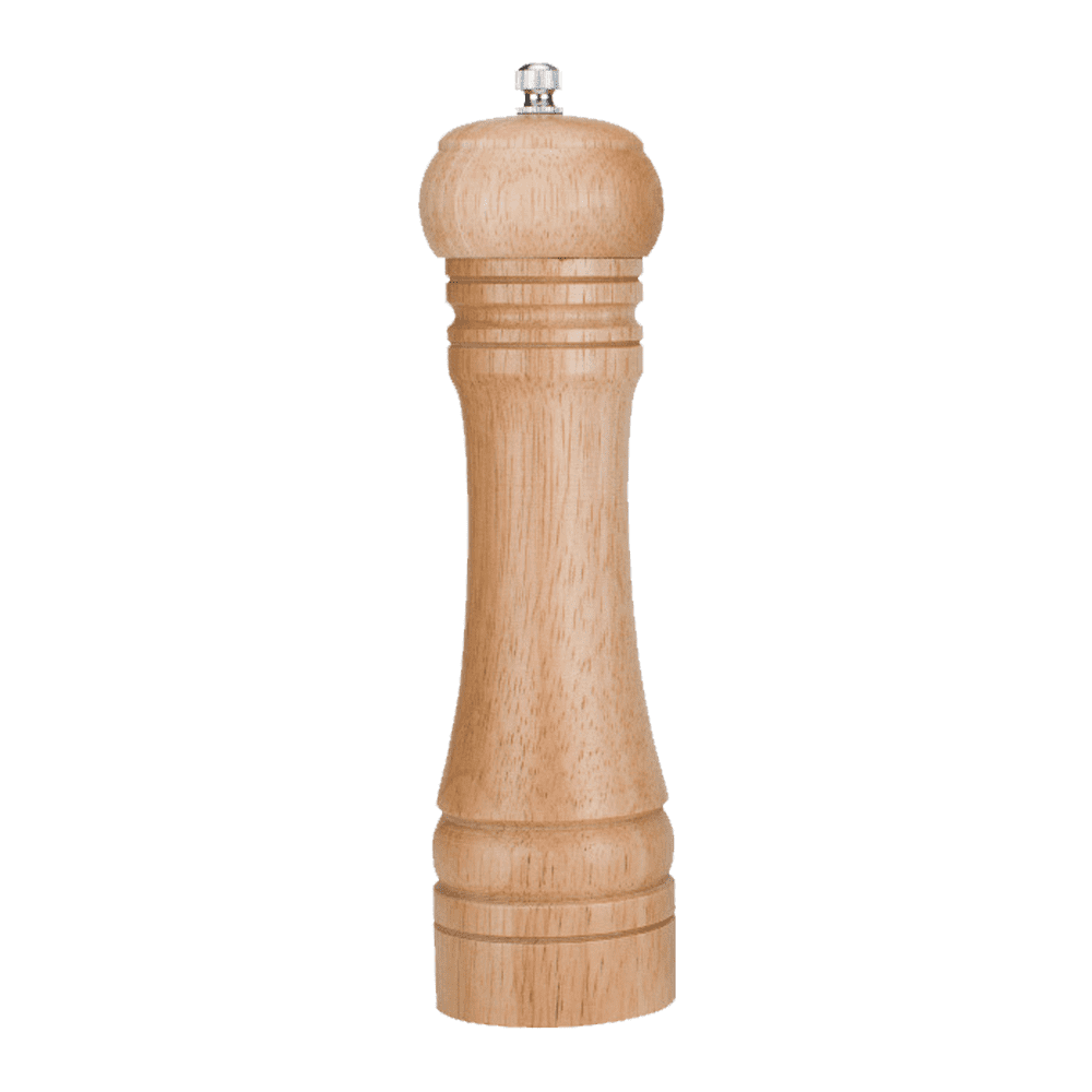 5 / 8 / 10 Inches Solid Wood Salt and Pepper Mill with Adjustable Ceramic  Grinder