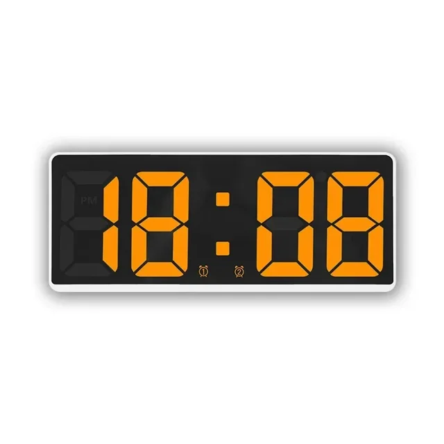 Reloj despertador digital con control de voz, temperatura, repetición, modo nocturno, reloj de mesa de escritorio, función antimolestia de 12/24 horas, relojes LED