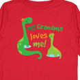 thumbnail image 4 of Inktastic Grandma Loves Me Grandchild Dinosaur Boys Long Sleeve Toddler T-Shirt, 4 of 5