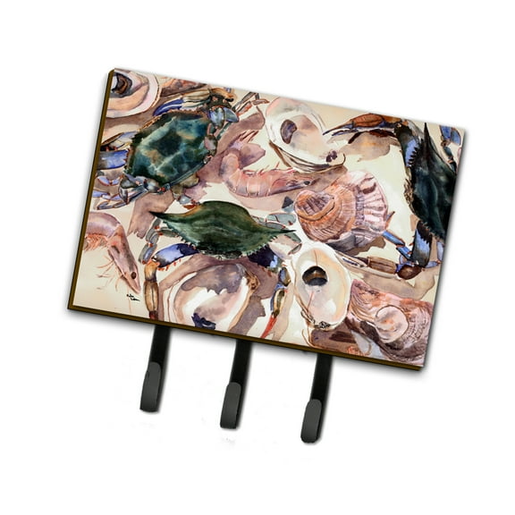 Carolines Treasures 8618TH68 Crab Leash or Key Holder Triple Hook multicolor