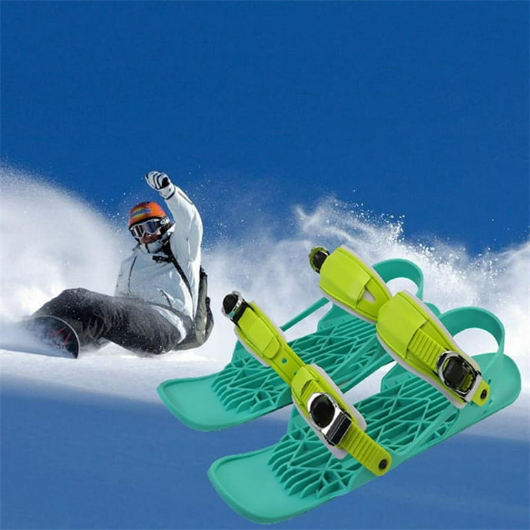 Mini Ski Skates, Adjustable Short Mini Ski Skates, Outdoor Ski Shoes Winter  Sport Skiing Equipment for Cross-Country Skiing, Ice Skating, Forest