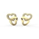 thumbnail image 5 of Arete para Mujer con Cristal Fino Swarovski en Forma de Corazón Doble– Bañado en Oro 14k– Arete Elegante y Brillante, Aretes de Mujer de Moda– Joyería para Mujer de Moda– Regalo especial Ortiz Espinosa Temporada, 5 of 5