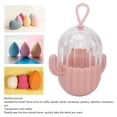 thumbnail image 3 of Caja de almacenamiento de huevos de belleza soporte transparente para huevos de belleza con forma de cactus portátil multiusos para viajes y dormitorio ANGGREK Otros, 3 of 8