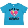 thumbnail image 3 of Inktastic Cockatiel Just A Girl Who Loves Girls Toddler T-Shirt, 3 of 5