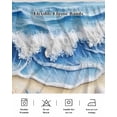 thumbnail image 7 of Summer Beach Bed Skirt California King Size 16" Drop Seashell Starfish Nautical Coastal Ruffled Wrap Around Bed Skirts Adjustable Elastic Bedskirt Dust Ruffle for California King Size Bed, 7 of 7
