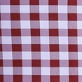 thumbnail image 6 of BalsaCircle Patriotic Veterans Day 90" Burgundy Round Tablecloth Gingham Checkered Polyester Washable 4th of July Linen, 6 of 7