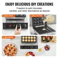 thumbnail image 6 of KFFKFF 1700W Nonstick Waffle Maker Machine, 25 Pieces Mini Pancake Maker, Stainless Steel Maker Machine with Adjustable Temperature & Timer, 6 of 9
