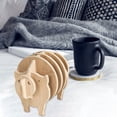 thumbnail image 3 of Ovzne Animals With Animals Shaped Table Mat For Drinks Cup Mug Mat Home Decoration Personalize Gift On Clearance, 3 of 6