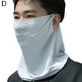 thumbnail image 4 of Unisex Face Scarf Breathable Ice Silk UV Sun Protection Mask Soft Adjustab, 4 of 8