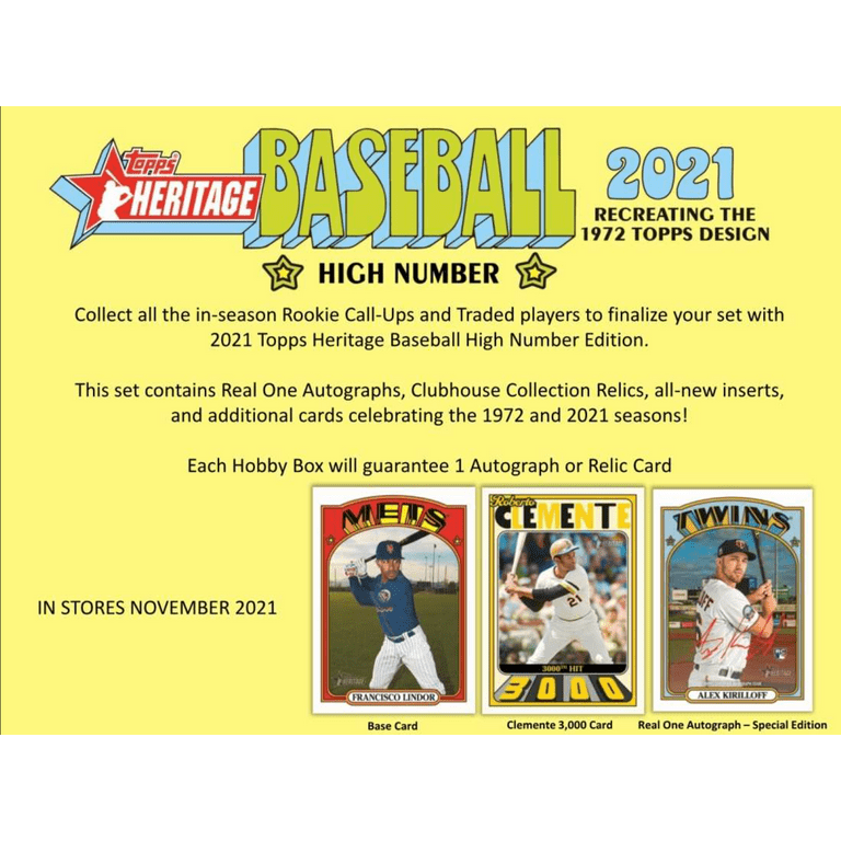 2021 Topps Heritage High Number Factory Sealed Retail Value Box