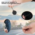 thumbnail image 3 of Retractable Key Chain,3 Pack Stainless Steel Wire Rope Retractable Badge Holder Keychain, Anti Lost Keyring Spring Snap Key Chain Clip for Key Lanyard, 3 of 4