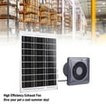 thumbnail image 4 of Ventilador De Ventilación Solar, Ventilador De Ventilación Solar, Panel Solar Redondo De Ahorro De Energía De 6 W, Multifuncional Para Cobertizo, 4 of 7