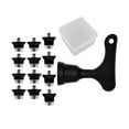 thumbnail image 1 of 12 Pcs Crampons pour Chaussures de Soccer, Crampons pour Chaussures de Rugby, Crampons pour Gazon 13 mm 16 mm à Vis M5 Soccer avec Boîte de Rangement, 1 of 8