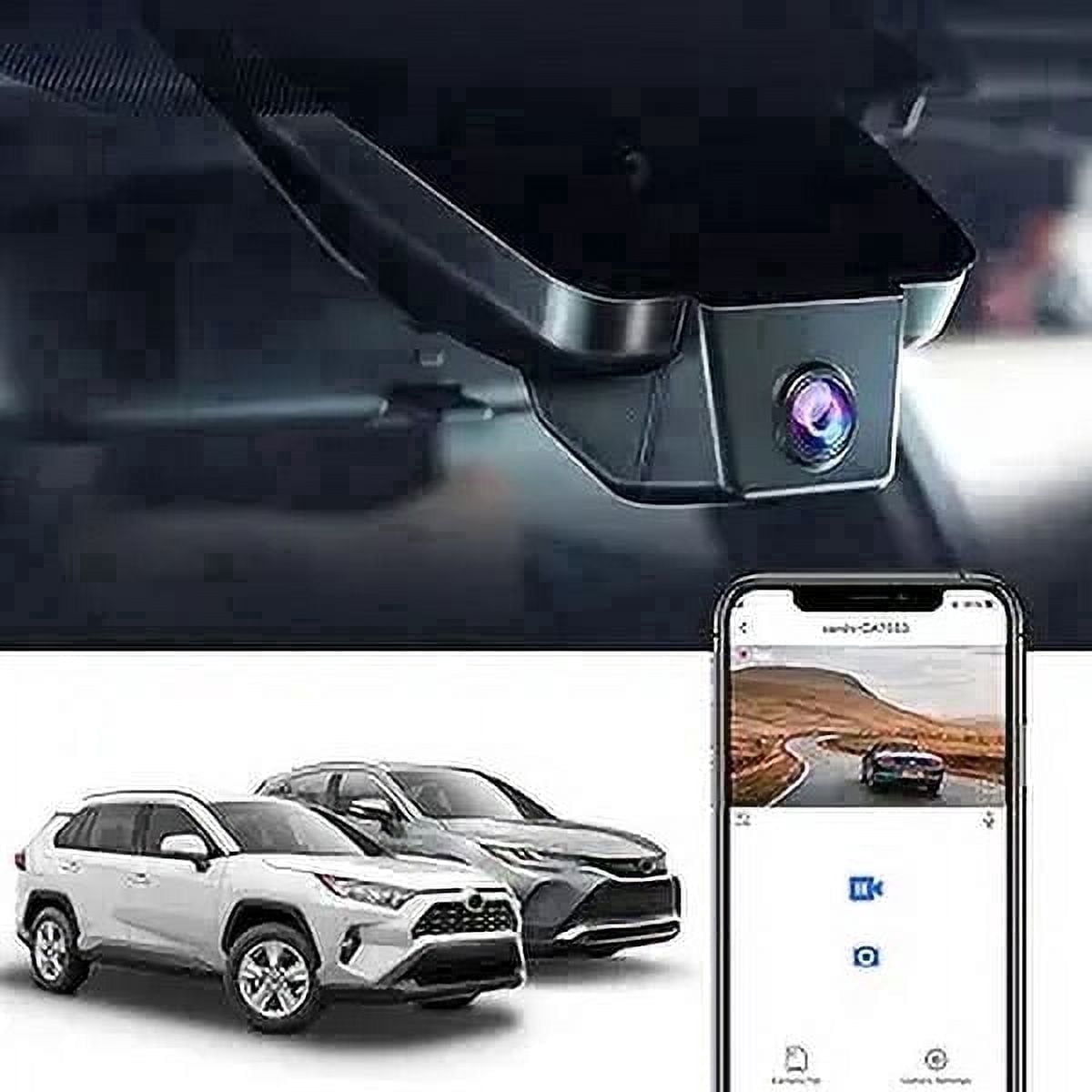 Fitcamx 4K Dash Cam for Toyota RAV4 / Venza 2019-2021 & Prime 2021-2024 (Model A/No Vent Hole), OEM Look WiFi, 64GB