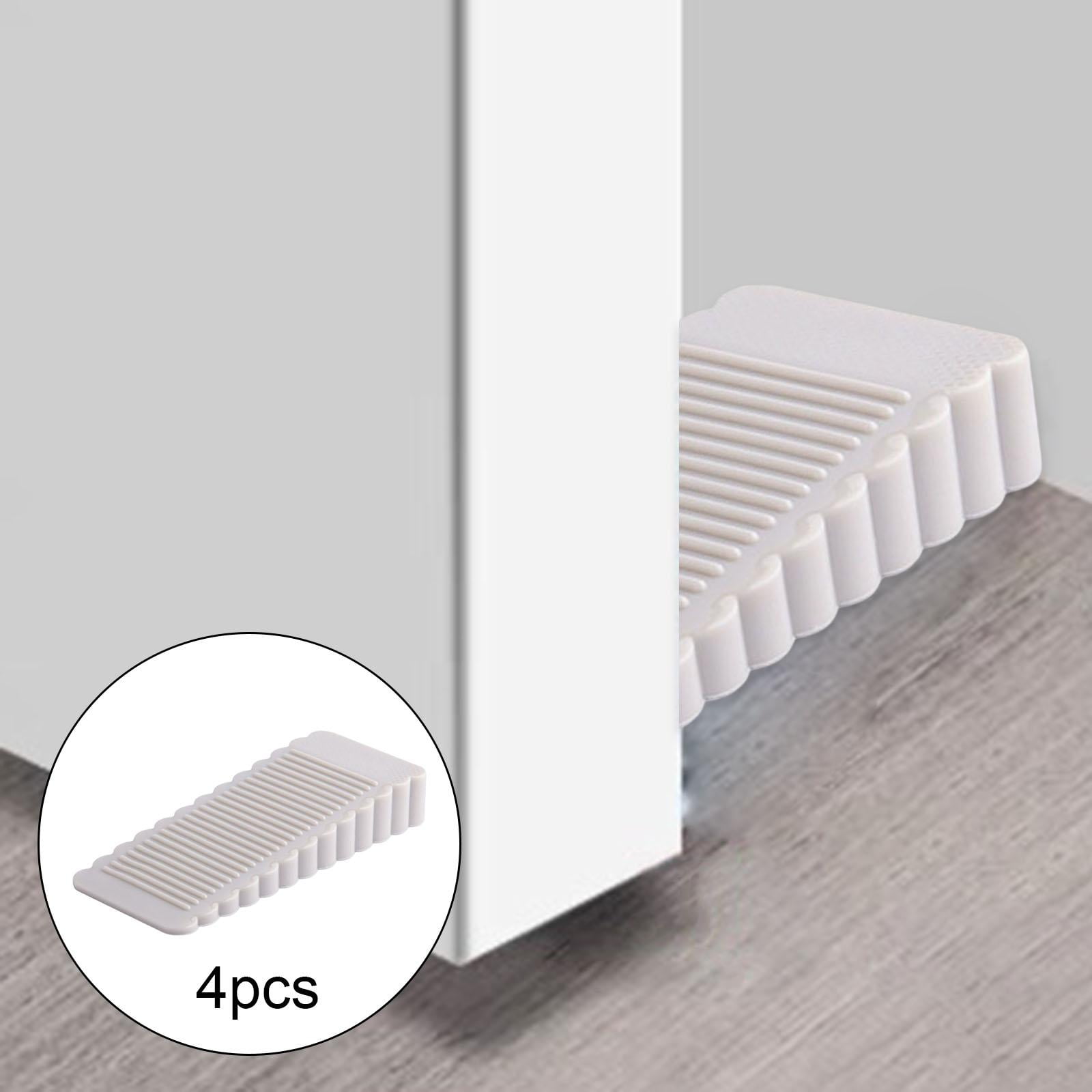 4x Silicone Wedge Door Stopper Prevent Lock Outs Slip Wedge Doorstops