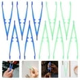 thumbnail image 2 of 10 pinzas desechables para cuentas médicas, pinzas de plástico para manualidades y bricolaje (color aleatorio)., 2 of 7