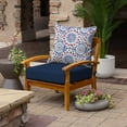thumbnail image 2 of ARDEN Foam Outdoor Deep Seat Cushion Set, 24 x 24, made with ProFoam, Rain-proof, Fade Resistant, Clark Blue, 2 of 9
