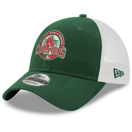 Boston Red Sox New Era 2018 World Series Champions Green Monster Trucker 9FORTY Adjustable Hat - Green - OSFA