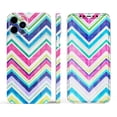 thumbnail image 3 of DesignSkinz Vibrant Pink & Blue Layered Chevron Pattern Full-Body Skin Decal Wrap Cover for iPhone 15 Pro Max, 3 of 9