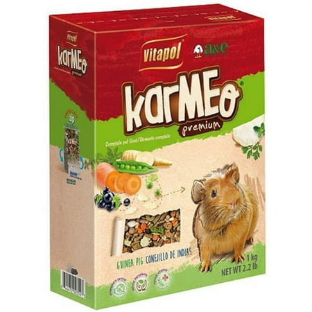 A&E Cage ZVP-1302 2.2 lbs Karmeo Premium Food for Guinea Pigs Zipper Bag
