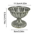 thumbnail image 3 of Silver Iron Vase with Vintage Candle Cup, European Retro Style, for Wedding Table Decor, Home and Office Use, Sturdy Metal, Compact and Elegant Design, 3 of 6