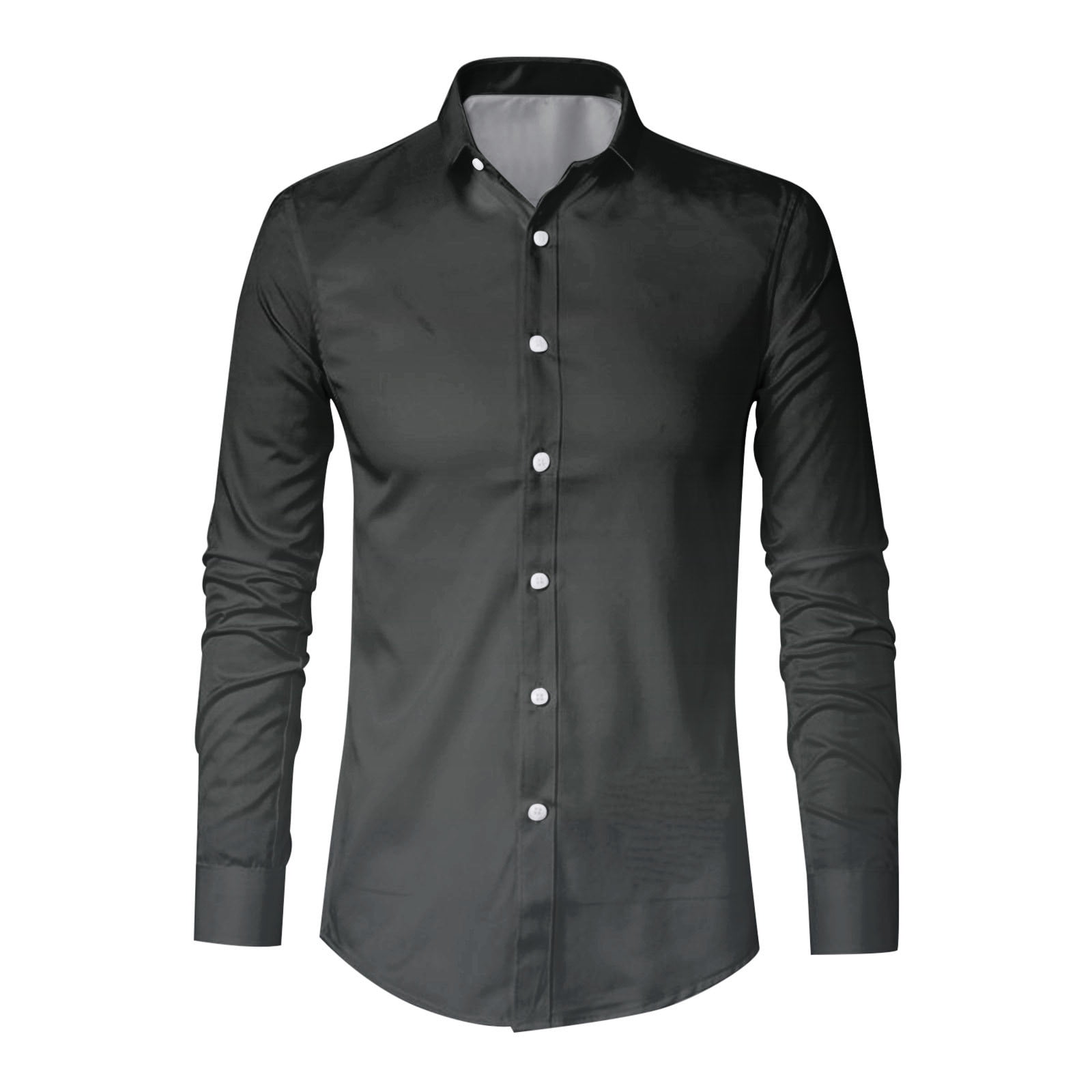 long black button down shirt
