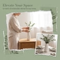 thumbnail image 5 of REGALWOVEN Small Ceramic Bud Vase Cylinder Vase, Matte Ribbed Decorative Flower Vase for Desktop, Bathroom, Home Decor Accent White 2.4"L x 2.4"W x 5.1"H, 5 of 5