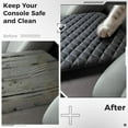 thumbnail image 4 of Center Console Cover, PU Leather Armrest Box Protector, Scratch-proof Middle Console Protective Pad, Arm Rest Box Cushion Compatible with 15-22 Ford F150 F250 F350 F450 F550, for Jump Seat Only, 4 of 7