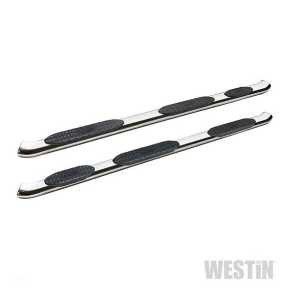 Westin Automotive WES21-534710 5 in. Stainless Steel Pro Traxx W2W Oval Nerf Bars for 2019-C Silverado, Sierra 1500 Double Cab