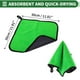 thumbnail image 3 of Toalla de Microfibra Absorbente Unique Bargains 30cmx30cm Forma Cuadrada Paño de Doble Cara para Secado Rápido de Autos Verde, 3 of 6