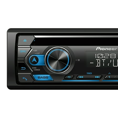 Pioneer DEH-S4220BT CD Car Stereo Head Unit, Single-DIN, LCD with Smart Sync Compatibility, DEH-S4220BT