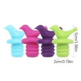 thumbnail image 3 of Hearth & Gear 5PCS Bird Silicone Bottle Cap Bottle Stopper Red Stopper Seasoning Bottle Stopper Cute Bottle Stoppers for Small Glass Bottles with Stopper Caps Bottle Cork Year of Firsts Bottle Ripple, 3 of 7