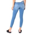 thumbnail image 2 of Celebrity Pink Women's Juniors Curvy Mid Rise Ankle Skinny, 27" Inseam, Sizes 1-15, 2 of 2